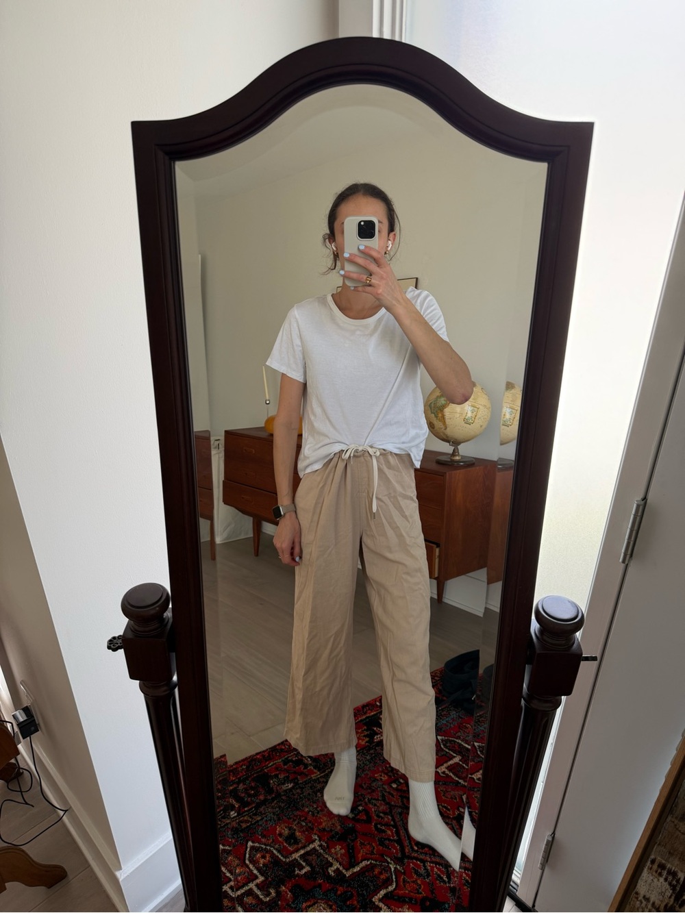 Oak & Fort adjustable wide leg pant